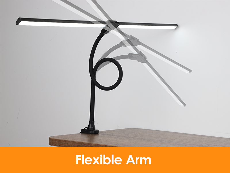 Clamp Desk Lamp Space Saving Design