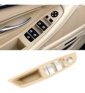 Jaronx Driver Side Door Handle for BMW 5 Series,Window Switch Armrest Panel Left Front Door Armre...