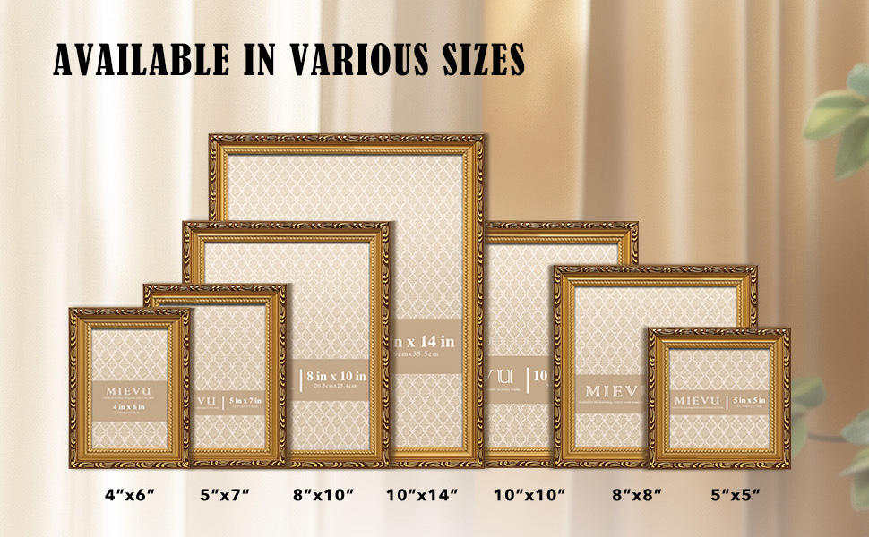 8×10 Picture Frame Gold