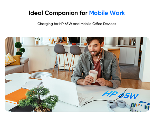 65W HP Laptop Charger