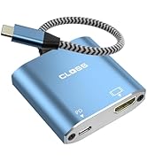 Closs 2-in-1 USB C to HDMI Adapter with 100W PD Charging, Type-C to HDMI 4K Thunderbolt 3/4 Compa...