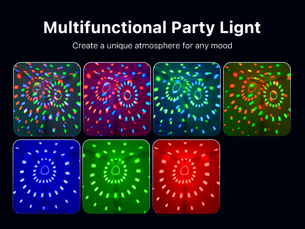 Colorful disco Ball light