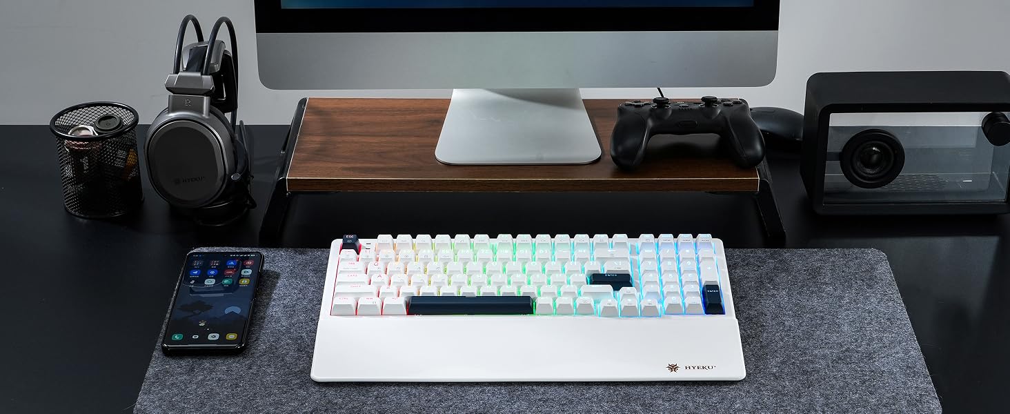 Mechanical Keyboard with Wrist Rest