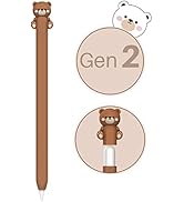 NIUTRENDZ Cute Bear Case for Apple Pencil 2nd Generation, Silicone Protective Cover Sleeve Skin A...