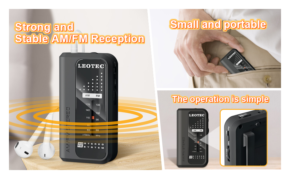 Strong FM/AM Reception