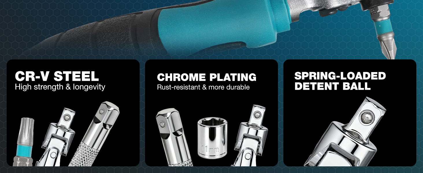Cr-V Steel High strength and longevity Chrome Plating Spring-Loaded Detent Ball