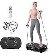 HTM Vibration Plate Exercise Machine - 300 lbs Weight Capacity, 120 Speed Levels, 9 Workout Modes...