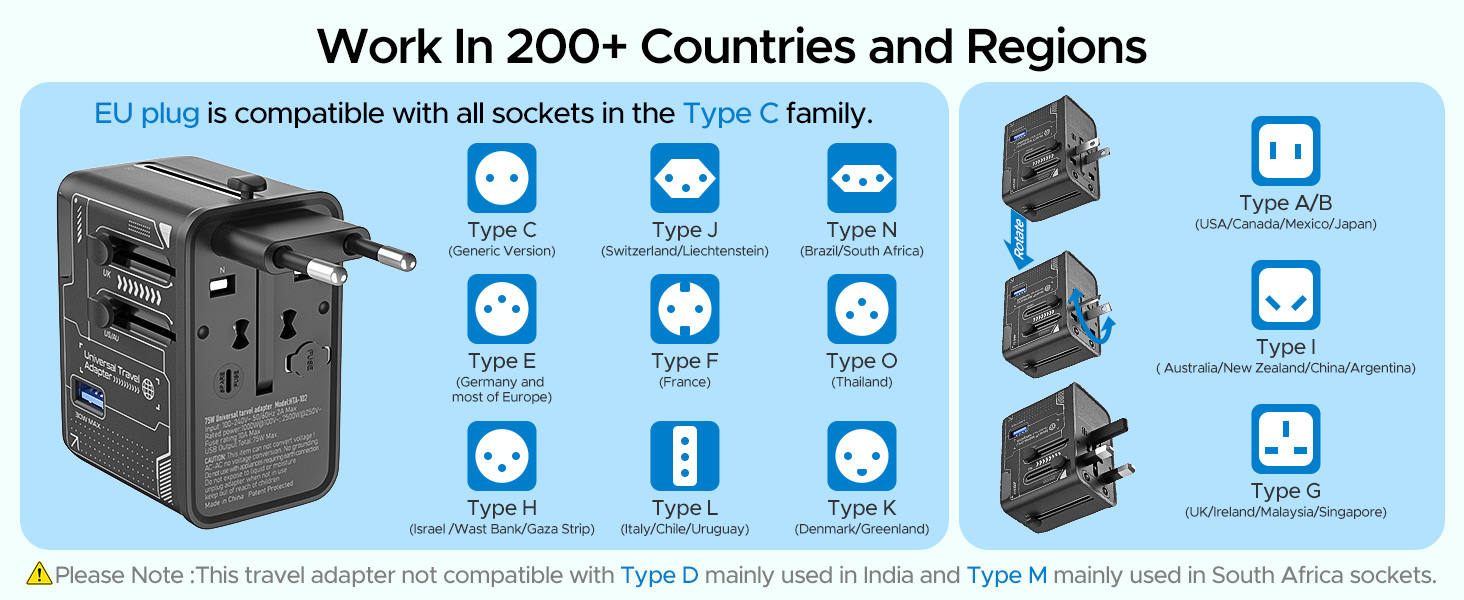Work In 200+ Countries and Regions