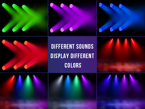led par lights with sound mode