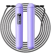 ACHDOFITS Smart Jump Rope | Accurate Calorie Tracking &amp; 4 Training Modes | Adjustable Steel Wire ...