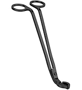 CHEFBEE Black Polished Stainless Steel Candle Wick Trimmer Wick Clipper Cutter, Scissors, Reaches...