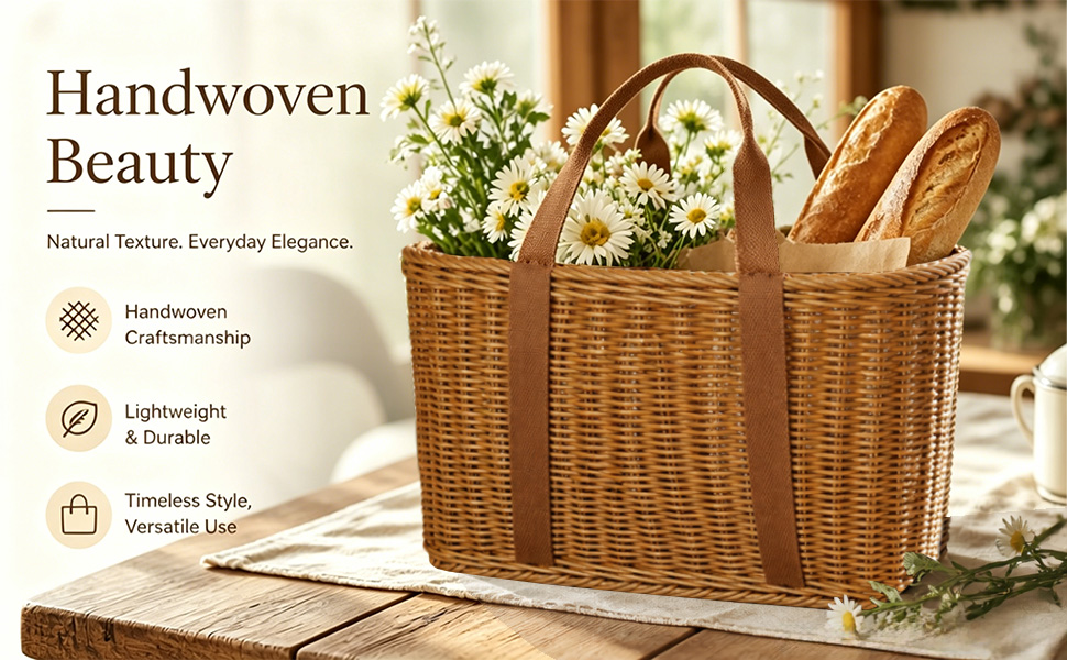 Woven Shopping Basket