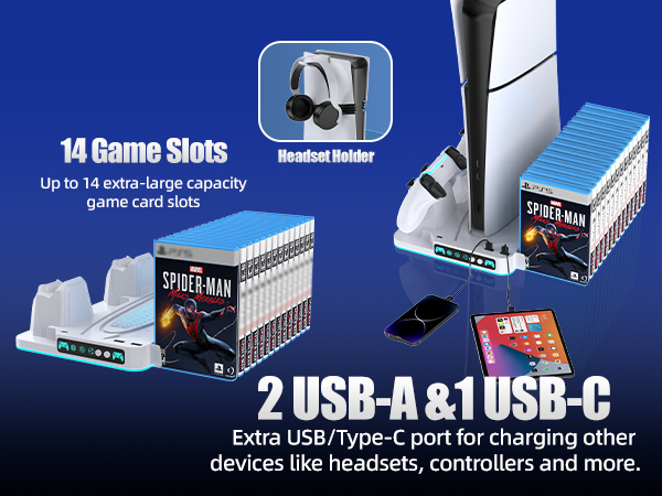 Fits PS5 Original/ Slim/ Pro