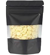 MITOB 100 Pieces Mylar Bags with Window Zipper Lock Stand Up Aluminum Foil Bag for Zip Food Stora...