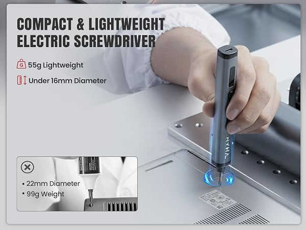Precision Electric Screwdriver Set 78 in 1 Mini Electric Screwdriver, Magnetic Rotatable Rack