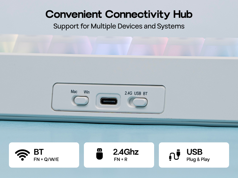 G84 PRO Mechanical Keyboard with Silicone Keycaps