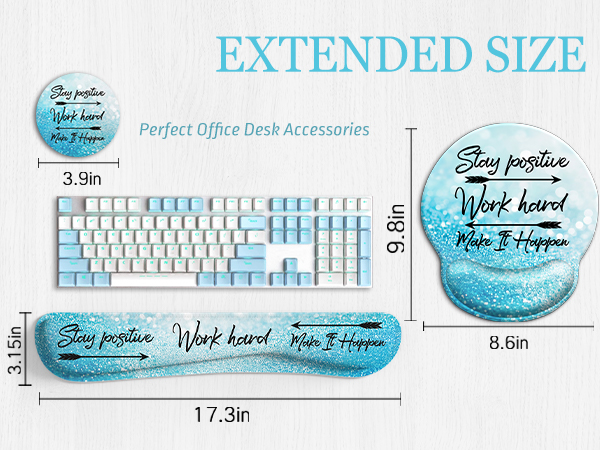 Stay Positive Ergonomic Mouse Pad Desk Accessories