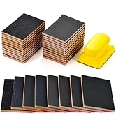 MAXMAN 24PCS Sanding Sponge Set,180-3000 Grit Soft Foam Hand Sander Block,3x4 Inch Wet Dry Sandpa...