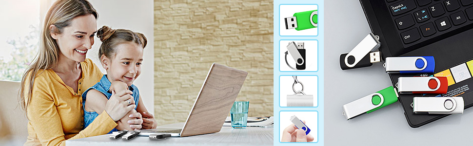 colorful flash drive