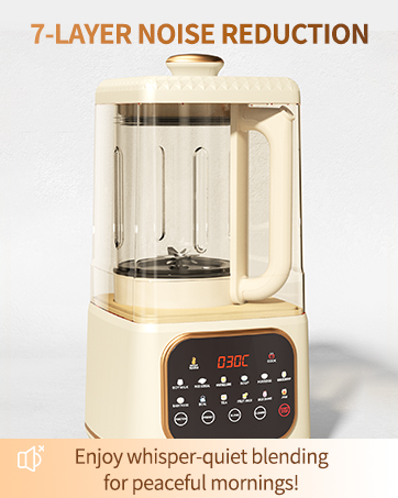 Silent Cooking Blender with Soundproof Shield