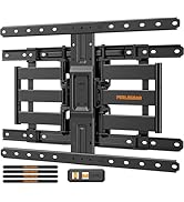 Perlegear Ultra Slim TV Wall Mount 1.1" Low Profile for 42-90" TVs, Fits 16"/24" Studs, Full Moti...