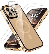 Magnetic for iPhone 16 Pro Max Case Compatible with MagSafe,[2 Screen Protector + Camera Lens Pro...