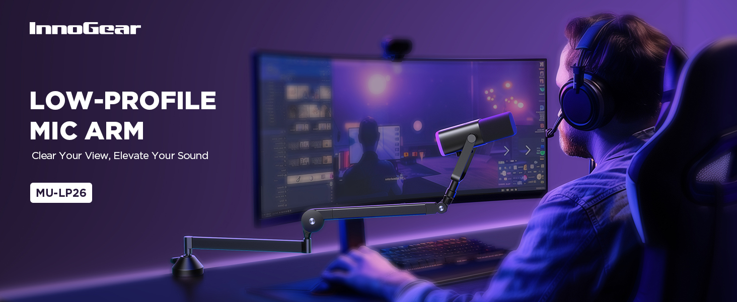 low profile mic arm