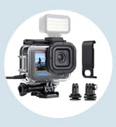 Skeleton Case for GoPro Hero 13 12 11 10 9 Black with Side Door