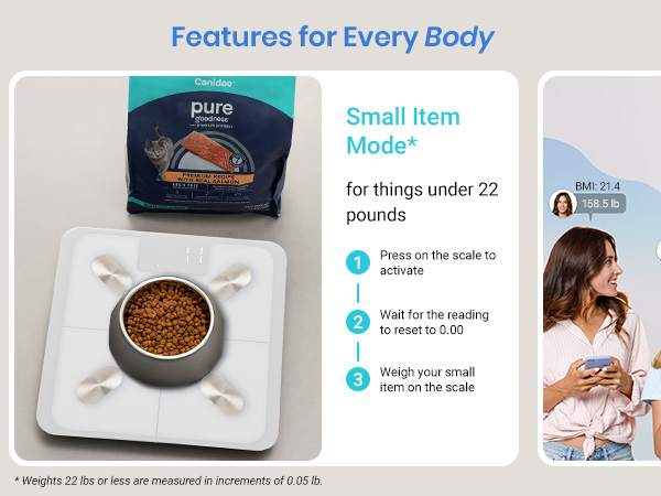 small item mode for things under 22 pounds