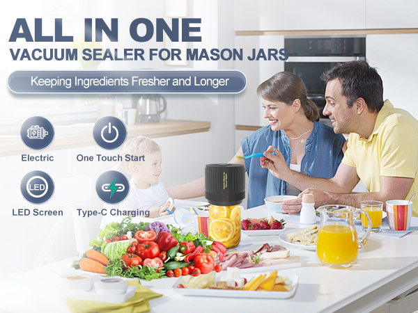 Electric Vacuum Sealer for Jars