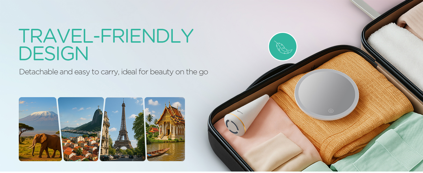 rechargeable makeup mirrorportable makeup mirror with light