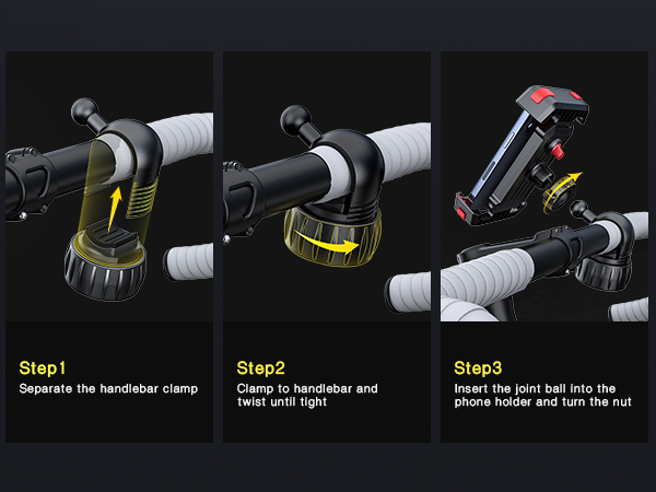 phone holder for bike handlebar