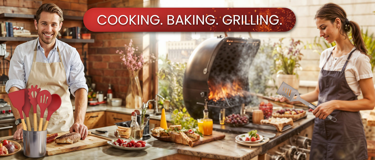 Cooking. Baking. Grilling.