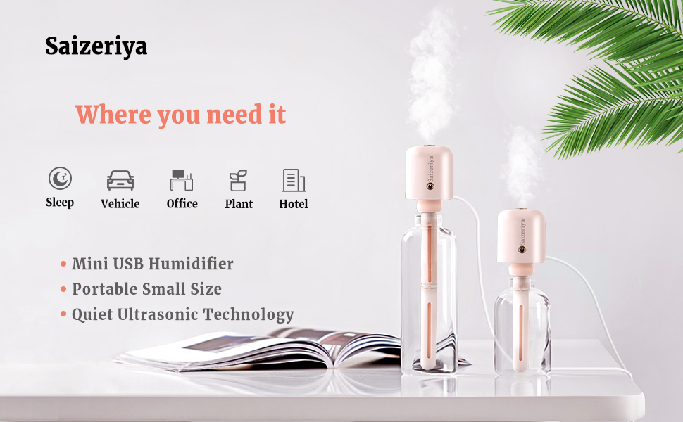 portable mini humidifier desk personal humidifier indoor small travel humidifiers for hotel office