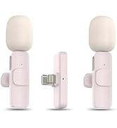 MAYBESTA Mini Wireless Lavalier Microphone for iPhone, iPad, Android - Bluetooth Lapel Phone Micr...