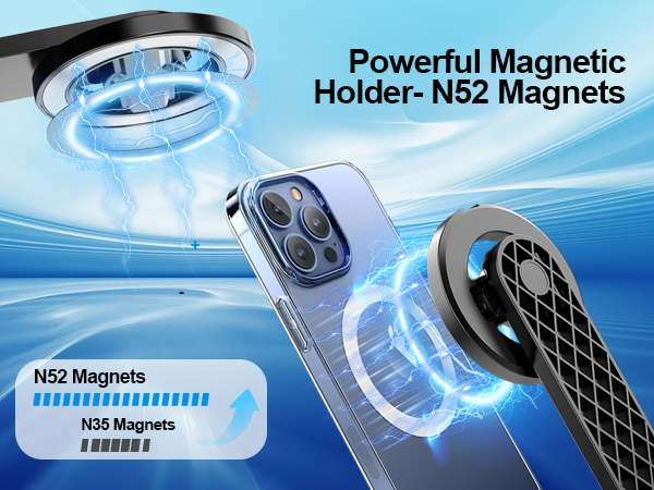 Having a strong magnetic attraction capability is suitable for magsafe selfie stick tripod