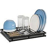 TIPSYTREE Stone Drying Mat for Kitchen Counter with Metal Frame, Fast-Dry Kitchen Dish Mat,15.2" ...