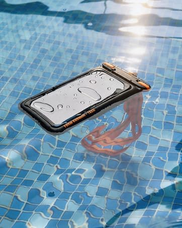 Floating waterproof phone pouch