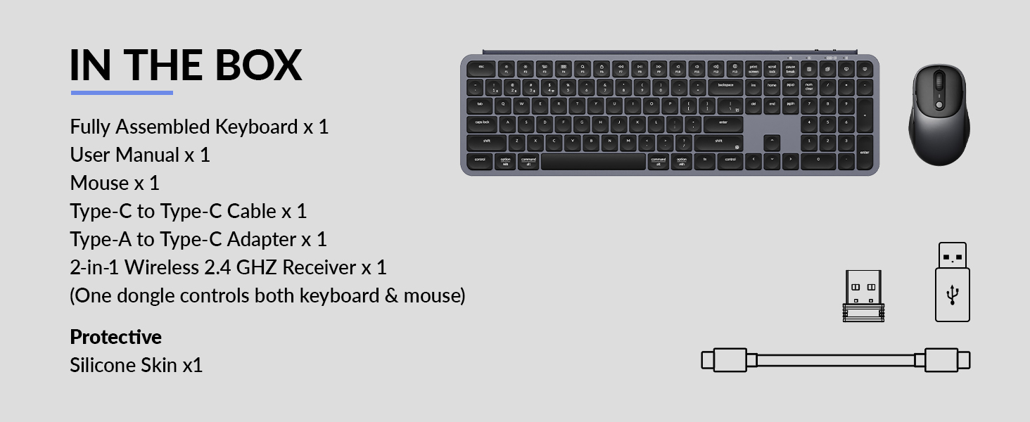 Keychron B6 Pro Keyboard and BM24 Mouse Wireless Combo