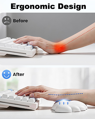 Cloud Mouse Pad with Wrist Rest