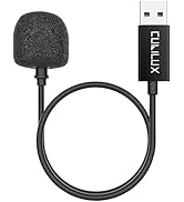 Cubilux Mini Gooseneck USB Microphone for Computer, Mini USB Microphone for Laptop, 1.05 FT Exter...