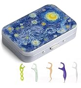 Gerkia Dental Floss Portable Case, Easy to Store Floss Picks of Various Sizes, Portable Dental Fl...
