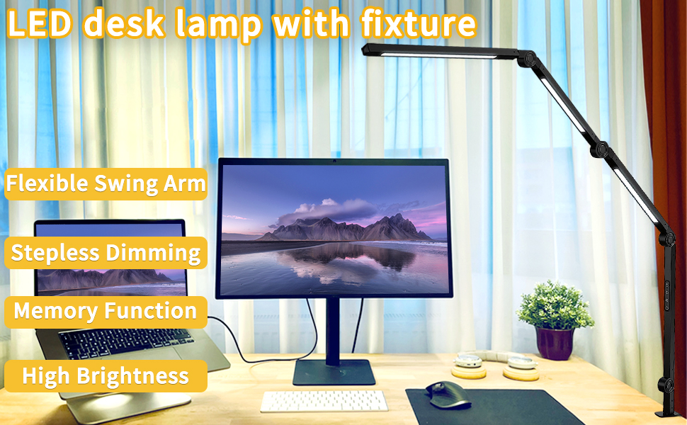 LED folding rotary table lamp