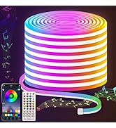 Lucienstar 50FT Neon Rope Lights, Control with App/Remote,Flexible LED Rope Lights,Multiple Modes...