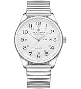 Gosasa Easy-to-Read Quartz Watch for Seniors, Large Numerals, Calendar, 30m Water Resistance, Lum...