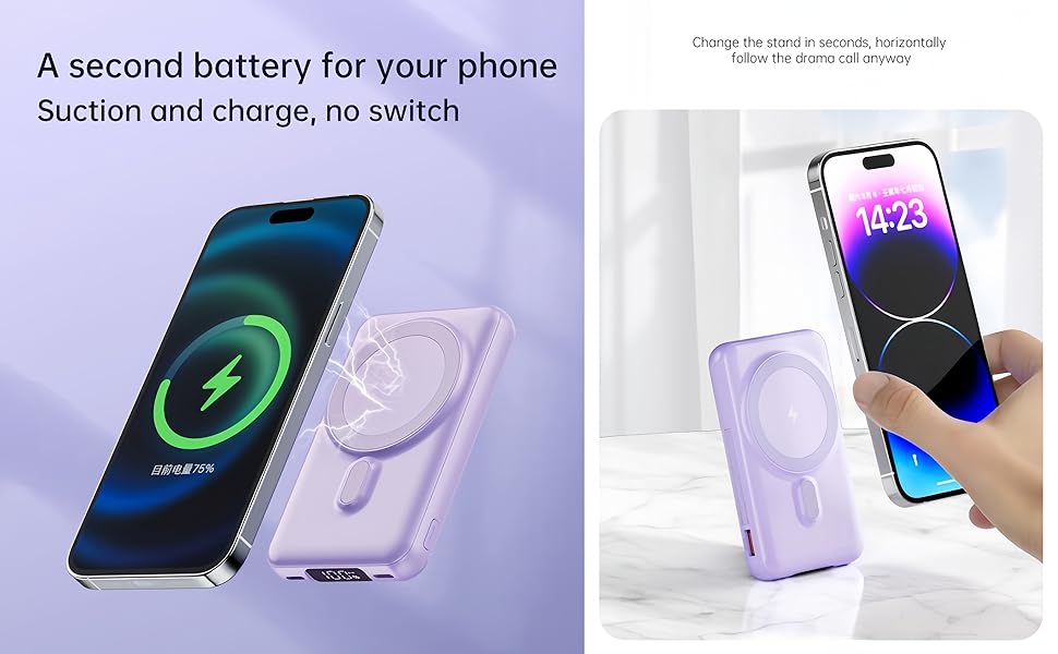 magsafe battery pack, magsafe charger, portable charger