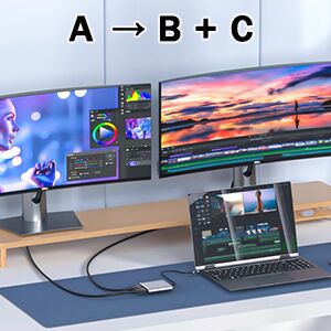 usb c to dual hdmi adapter for 2 monitors