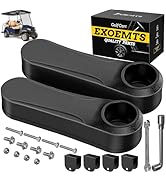 EXOEMTS Upgraded Golf Cart Armrest with Cup Holder, 2PCS No Drilling Golf Cart Arm Rest Kit for C...