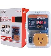 BXST One Outlet Wall Plug Surge Protector Voltage Protector for Refrigerators Against High and Lo...