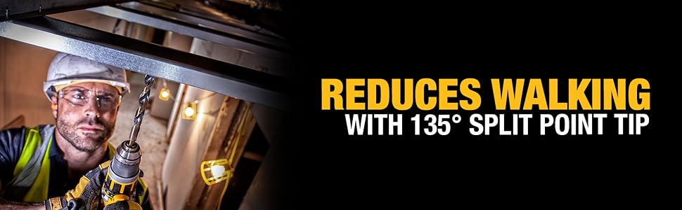 reduces walking with 135 degree split point tip
